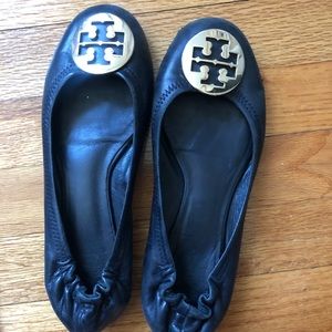 Tory Burch Minnie Travel Leather Flats